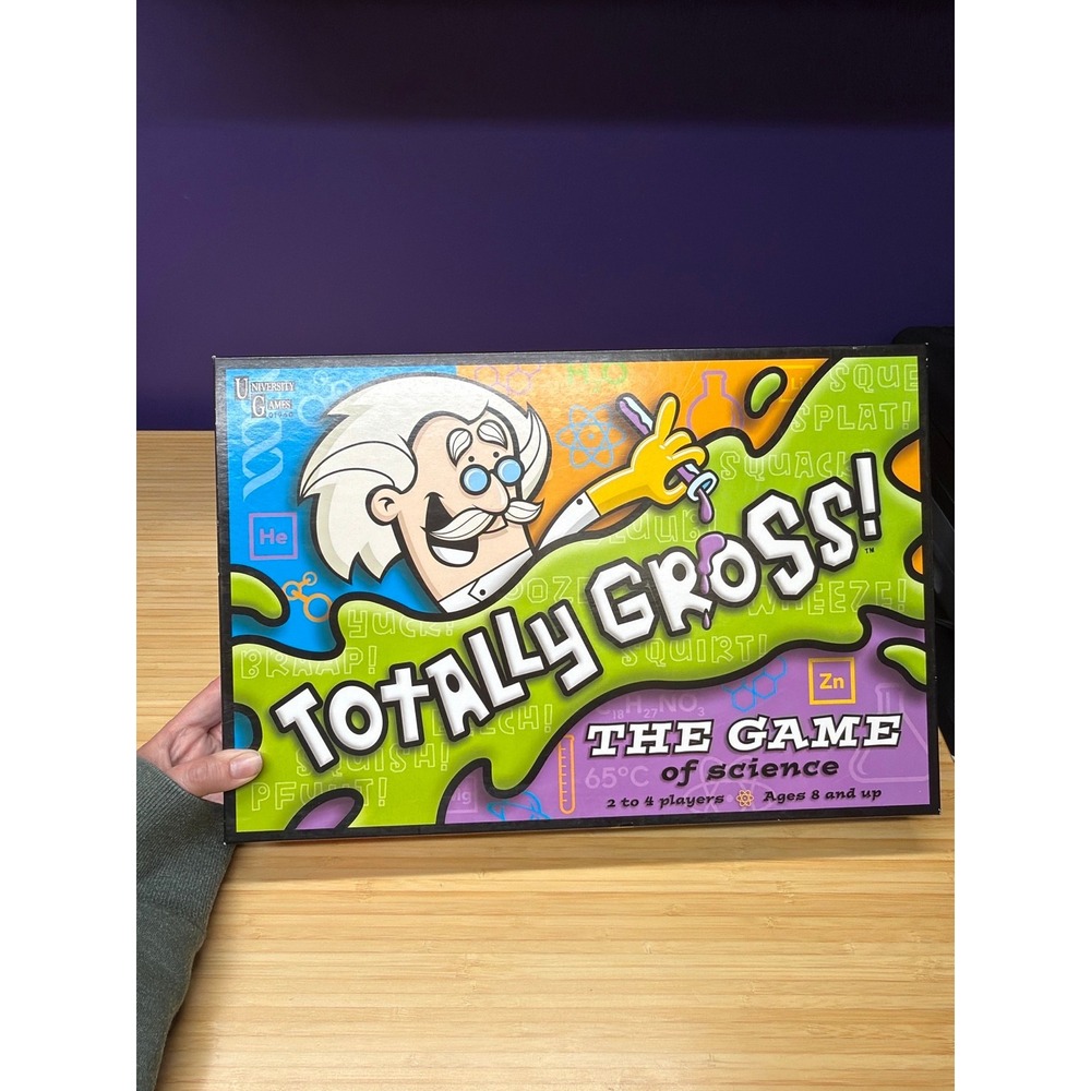 Totally Gross! The Game of Science Complete Board Game University Games 2015